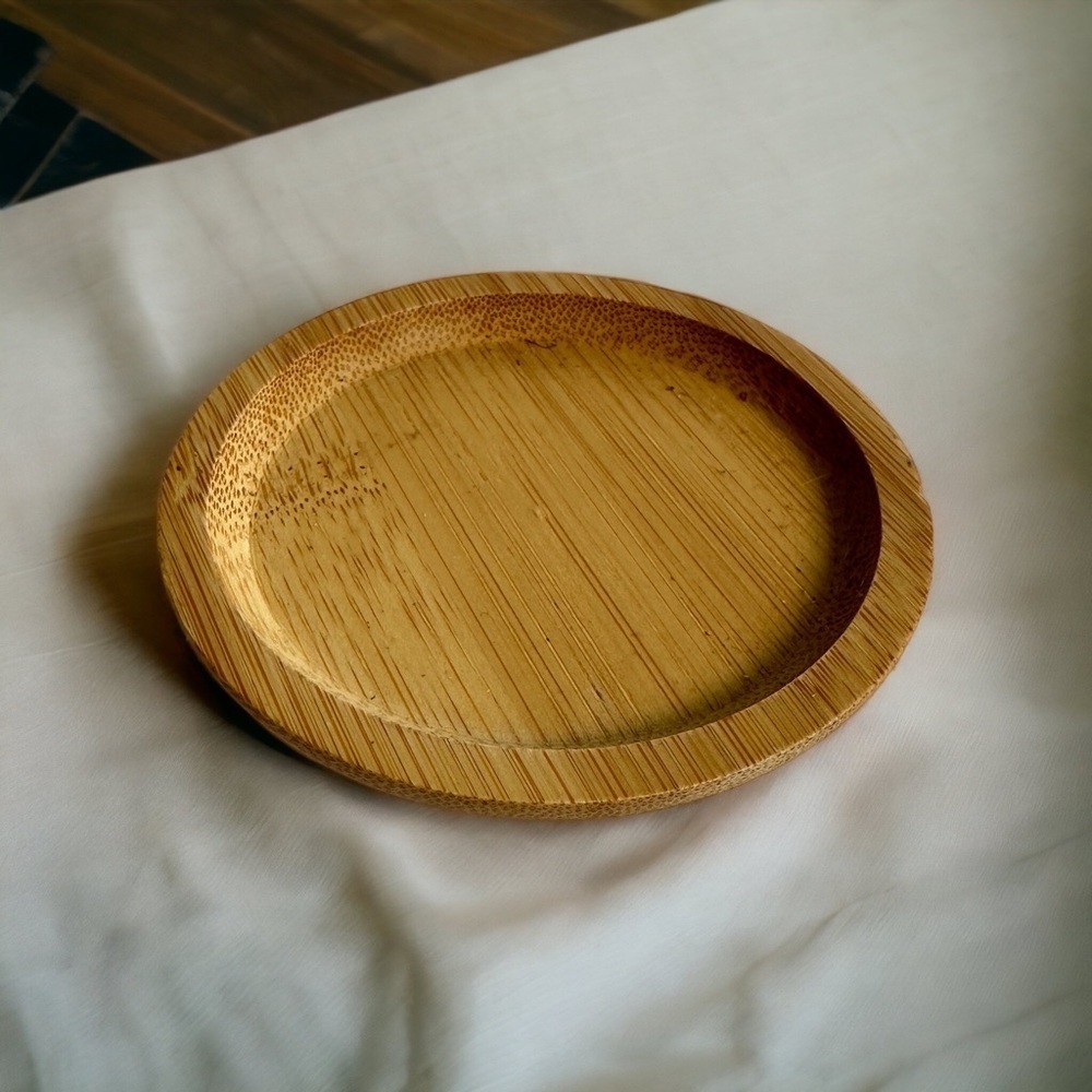 Wooden Bamboo Plant Saucer Drip Tray - Picture 10 of 14